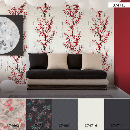 Japanische & Chinesische Tapete Rot Vliestapetenrolle 374715 A.S. Création Tapete