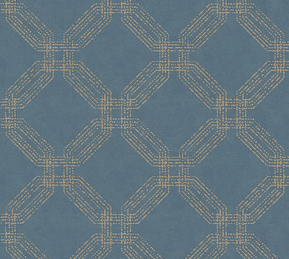 Geometrische Tapete Blau Vliestapete 374773 Wandtapete A.S. Création Tapete
