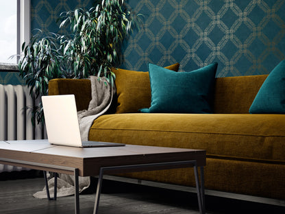 Geometrische Tapete Blau Vliestapete 374773 Wandtapete A.S. Création Tapete