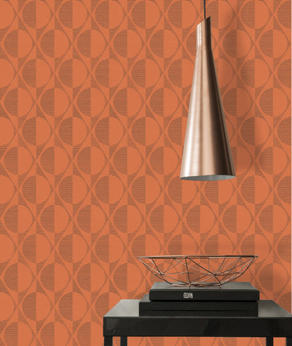 Retrotapete / Vintagetapete Orange Vliestapete 374784 Wandtapete A.S. Création Tapete
