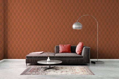 Retrotapete / Vintagetapete Orange Vliestapete 374784 Wandtapete A.S. Création Tapete