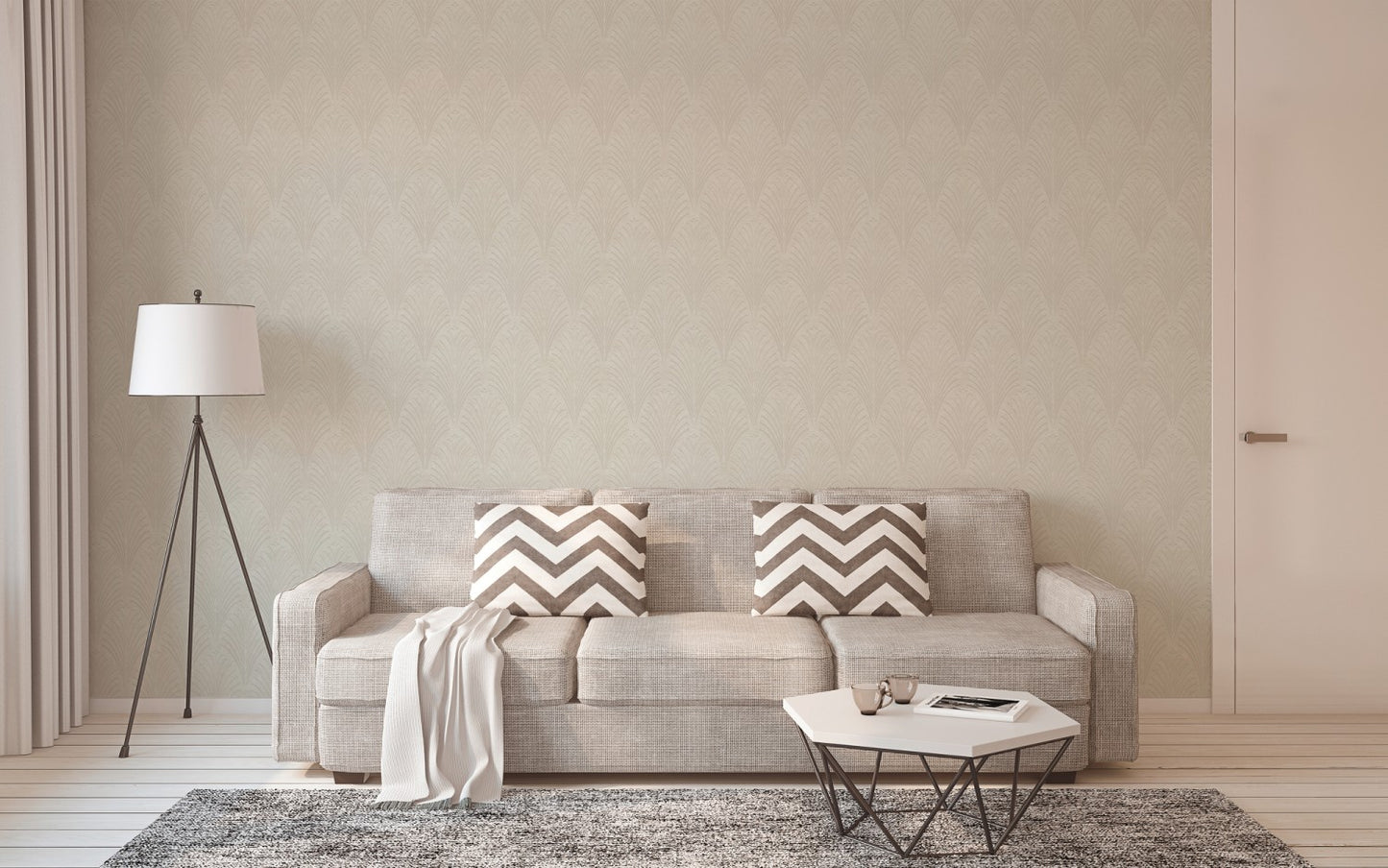 Designtapete Creme Vliestapete 374821 Wandtapete A.S. Création Tapete