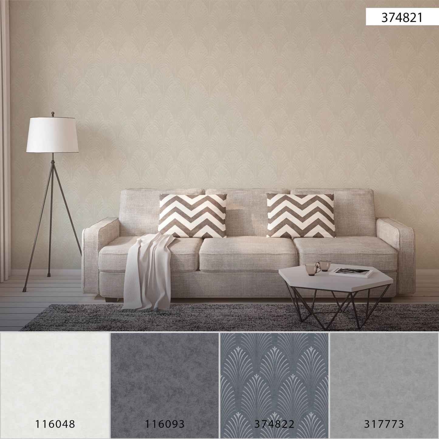 Designtapete Creme Vliestapete 374821 Wandtapete A.S. Création Tapete