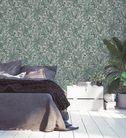 Daniel Hechter Dschungeltapete Grün 375202 Wandtapete Vliestapete Floral Vinyl