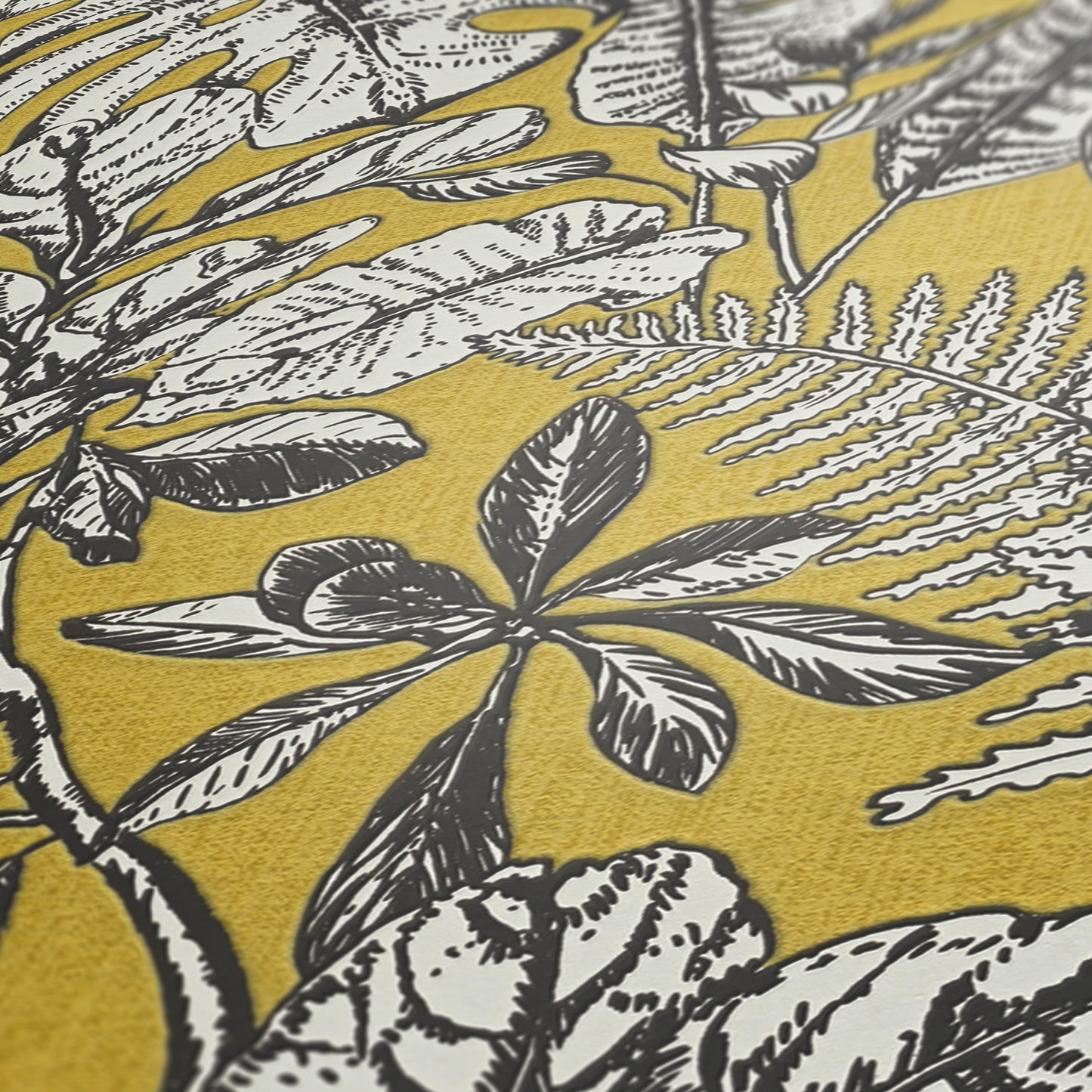 Daniel Hechter Dschungeltapete Gelb 375203 Wandtapete Vliestapete Floral Vinyl