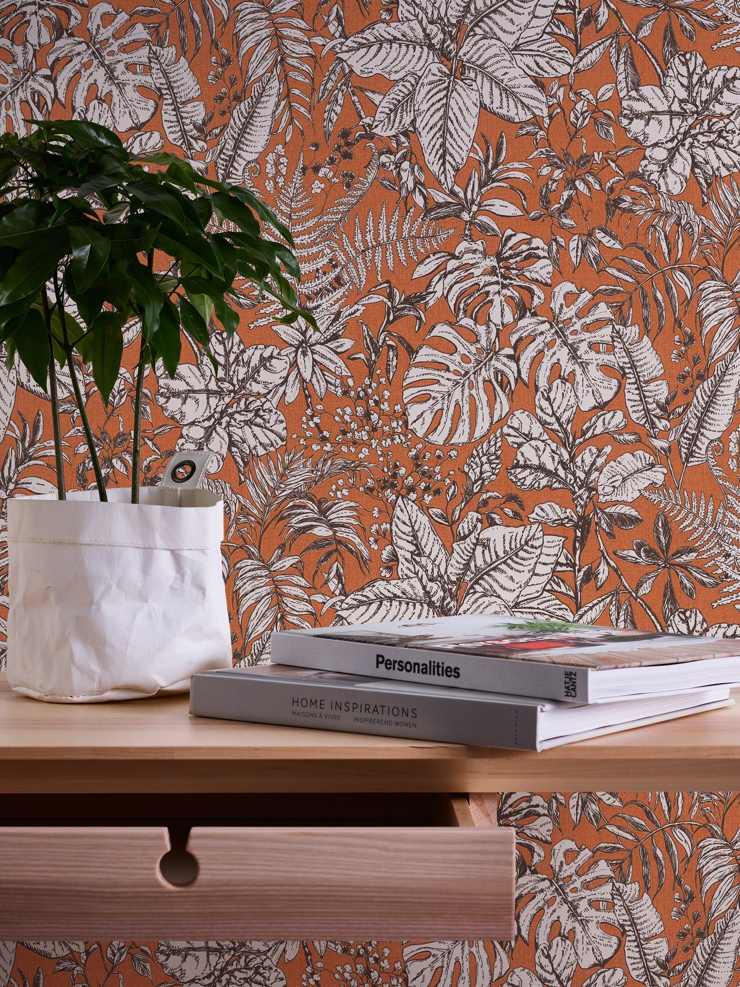 Daniel Hechter Dschungeltapete Orange 375204 Wandtapete Vliestapete Floral Vinyl