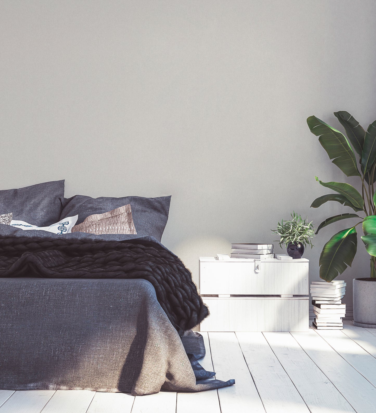 Daniel Hechter Unitapete Weiß 375211 Wandtapete Vliestapete Floral Unis Vinyl