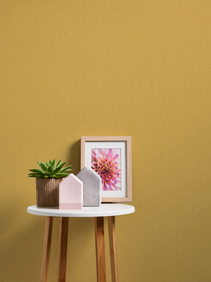 Daniel Hechter Unitapete Gelb 375213 Wandtapete Vliestapete Floral Unis Vinyl