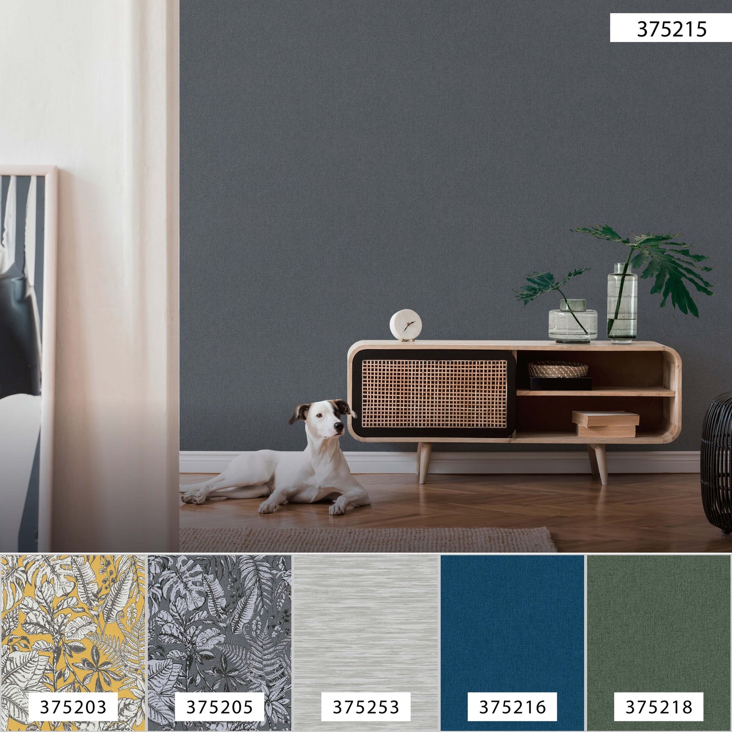 Daniel Hechter Unitapete Grau 375215 Wandtapete Vliestapete Floral Unis Vinyl