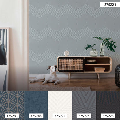 Daniel Hechter Tapete geometrisch Blau 375224 Wandtapete Vliestapete Grafik