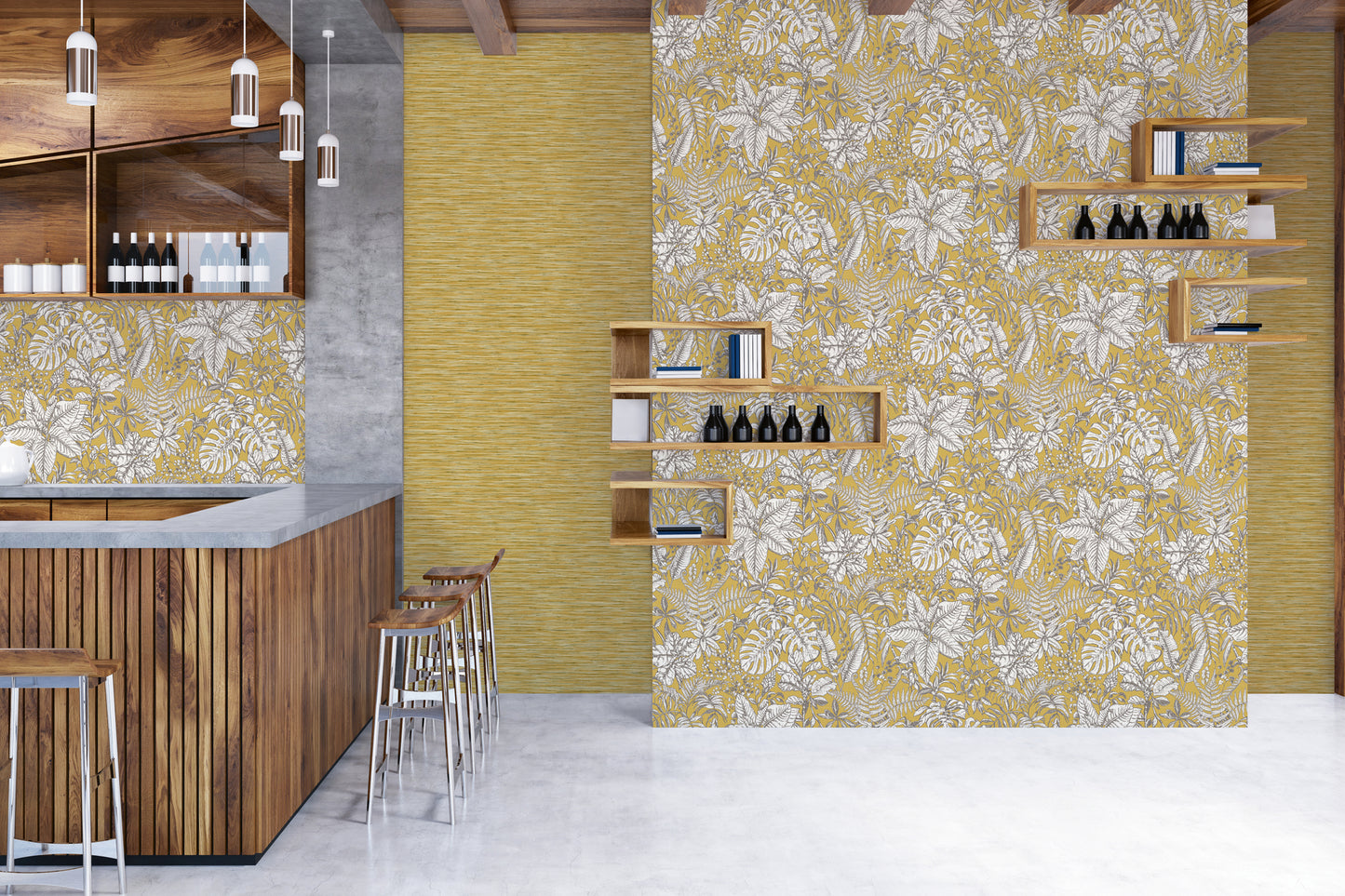 Daniel Hechter Designertapete Gelb 375252 Wandtapete Vliestapete Floral Vinyl