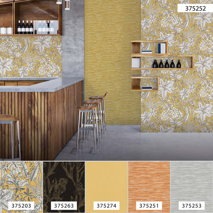 Daniel Hechter Designertapete Gelb 375252 Wandtapete Vliestapete Floral Vinyl