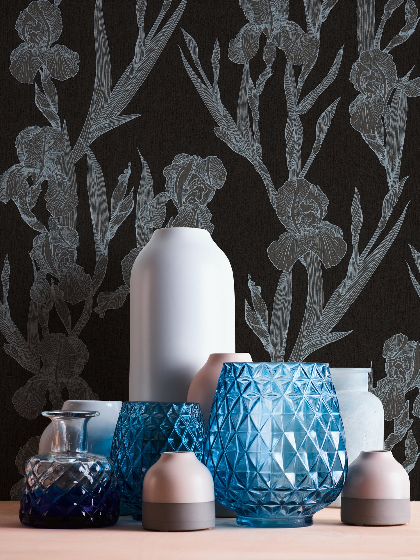 Daniel Hechter Blumentapete Schwarz 375262 Wandtapete Vliestapete Floral Vinyl