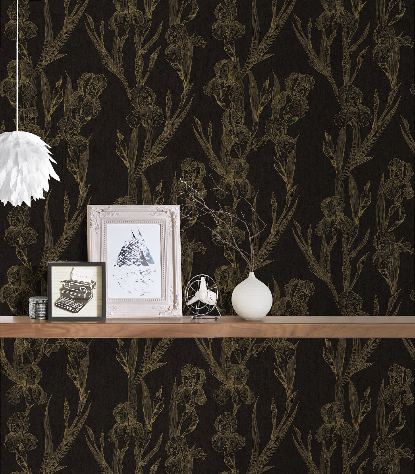 Daniel Hechter Blumentapete Schwarz 375263 Wandtapete Vliestapete Floral Vinyl