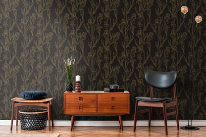 Daniel Hechter Blumentapete Schwarz 375263 Wandtapete Vliestapete Floral Vinyl