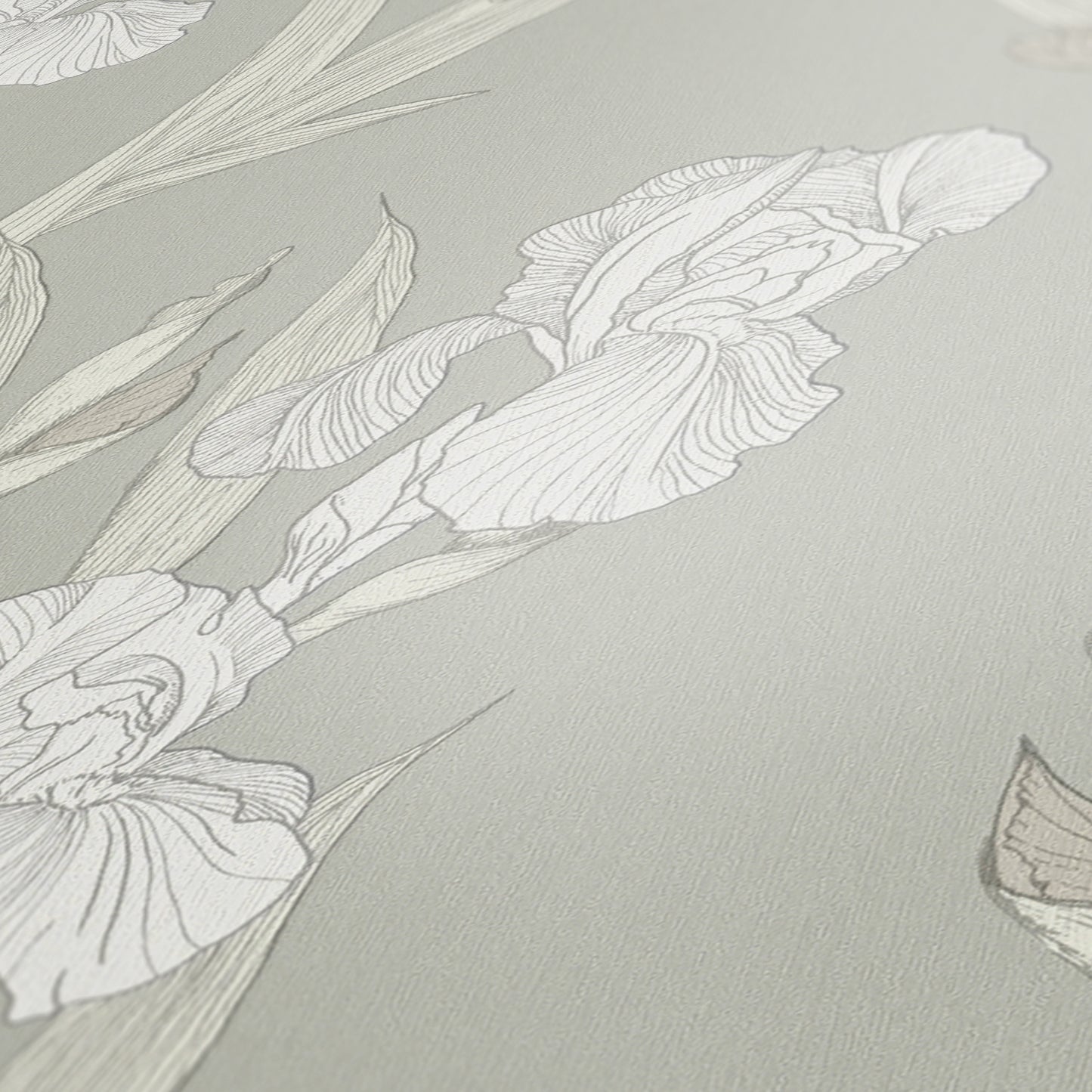 Daniel Hechter Blumen Tapete Grau 375264 Wandtapete Vliestapete Floral modern