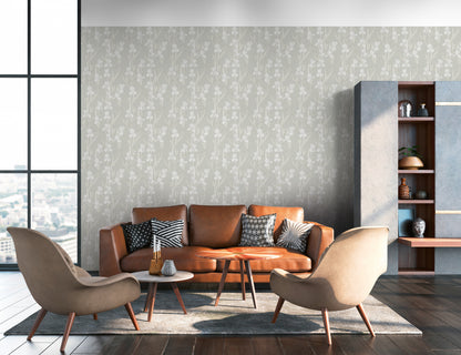 Daniel Hechter Blumen Tapete Grau 375264 Wandtapete Vliestapete Floral modern