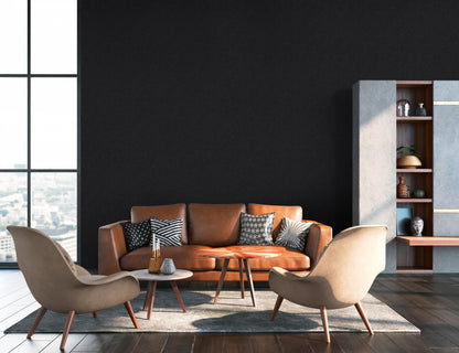 Daniel Hechter Unitapete Schwarz 375272 Wandtapete Vliestapete Floral Unis Vinyl