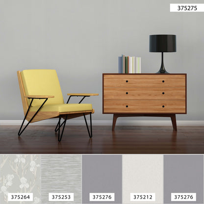 Daniel Hechter Unitapete Grau 375275 Wandtapete Vliestapete Floral Unis Vinyl