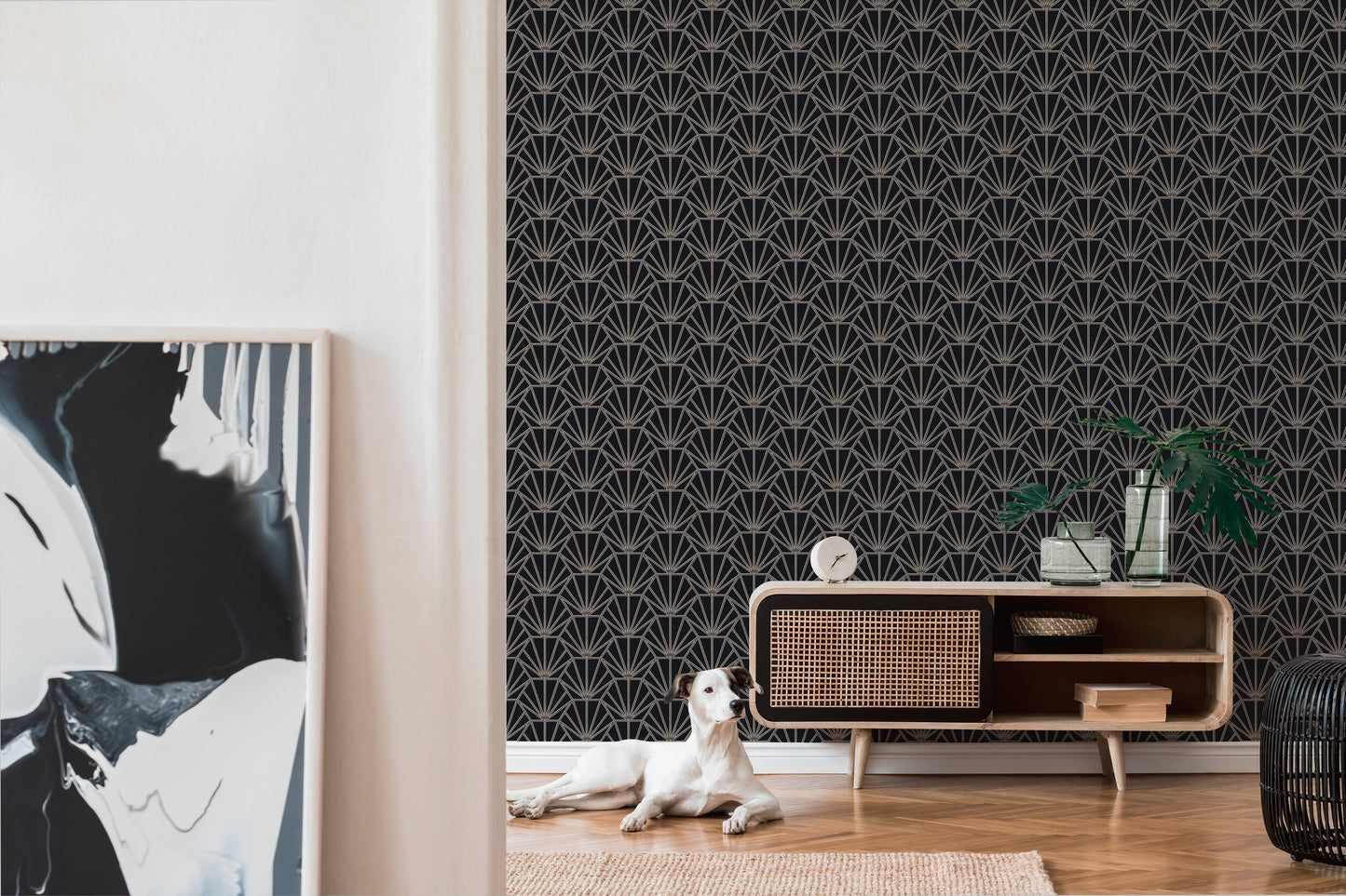 Daniel Hechter Geometrische Tapete Schwarz 375281 Wandtapete Vliestapete Vinyl