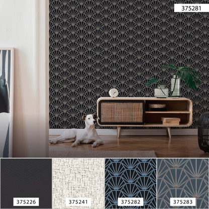 Daniel Hechter Geometrische Tapete Schwarz 375281 Wandtapete Vliestapete Vinyl