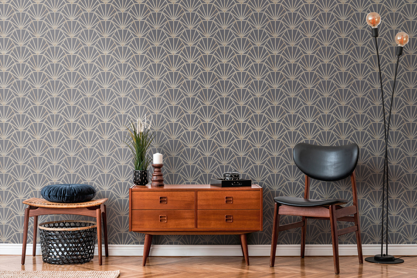 Daniel Hechter Tapete geometrisch Blau 375284 Wandtapete Vliestapete Grafik