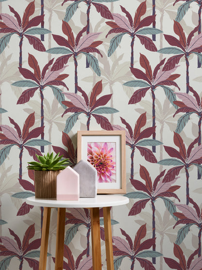 A.S. Création Dschungeltapete Rot 375304 Wandtapete Vliestapete Floral Vinyl