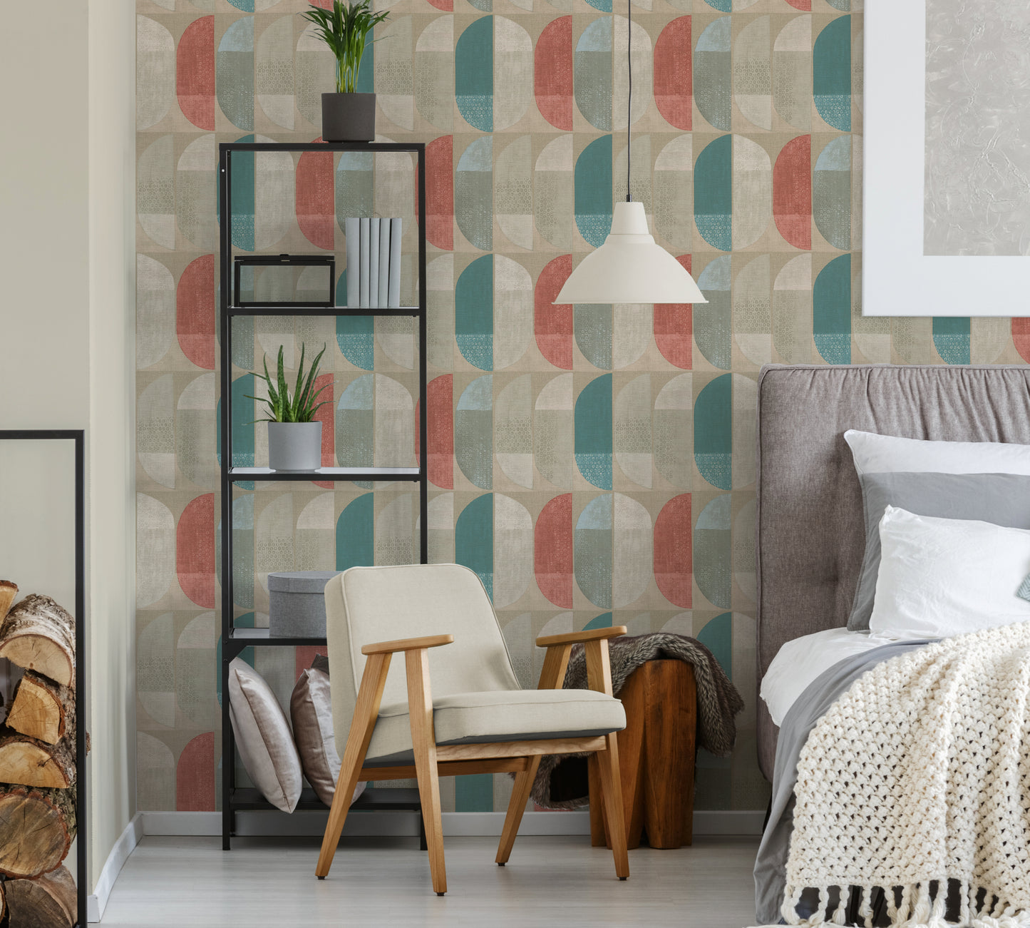 A.S. Création Geometrische Tapete Beige 375311 Wandtapete Vliestapete Vinyl