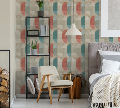 A.S. Création Geometrische Tapete Beige 375311 Wandtapete Vliestapete Vinyl
