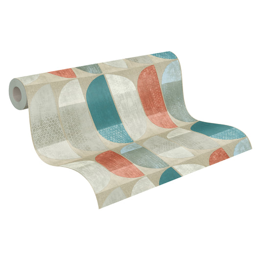 A.S. Création Geometrische Tapete Beige 375311 Wandtapete Vliestapete Vinyl