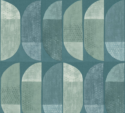 A.S. Création Tapete geometrisch Blau 375313 Wandtapete Vliestapete Grafik Vinyl