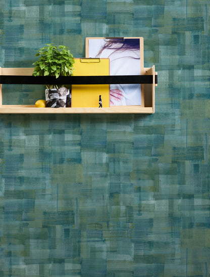 A.S. Création Tapete modern Blau 375321 Wandtapete Vliestapete Floral Unis Vinyl