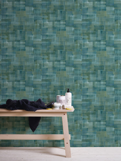 A.S. Création Tapete modern Blau 375321 Wandtapete Vliestapete Floral Unis Vinyl