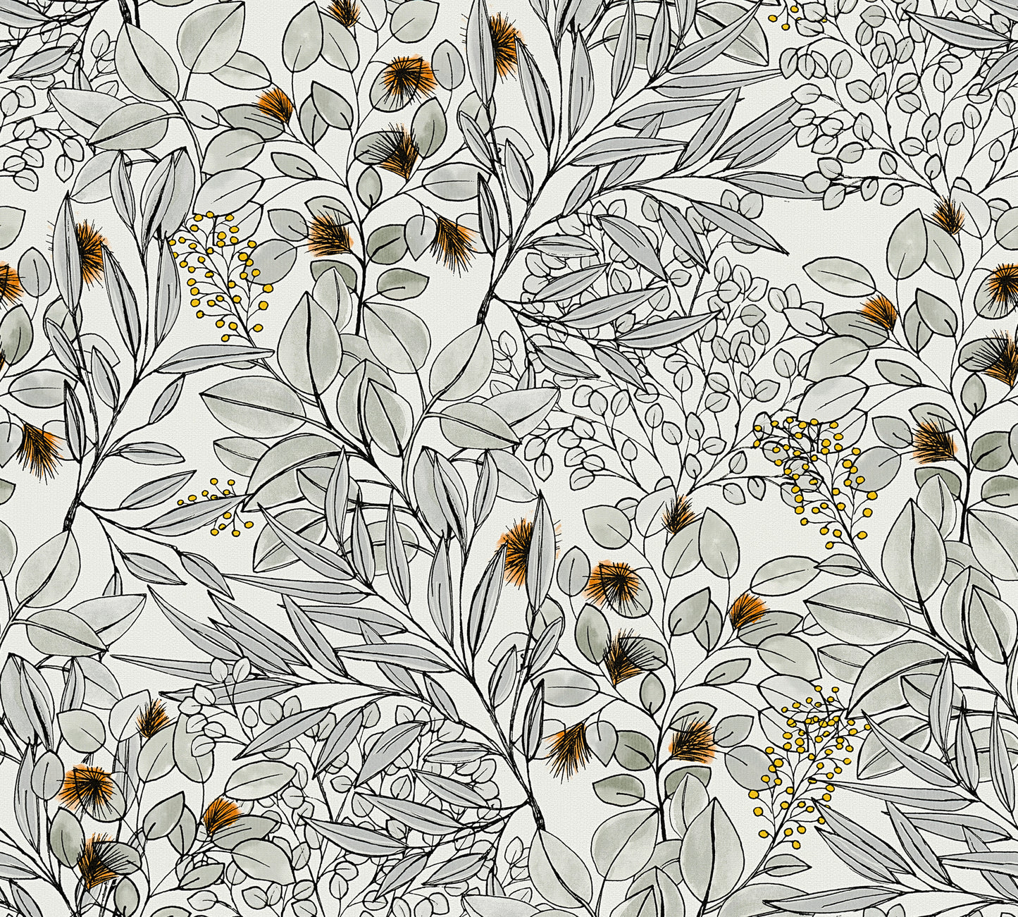 A.S. Création Blumen Tapete Grau 375343 Wandtapete Vliestapete Floral Vinyl