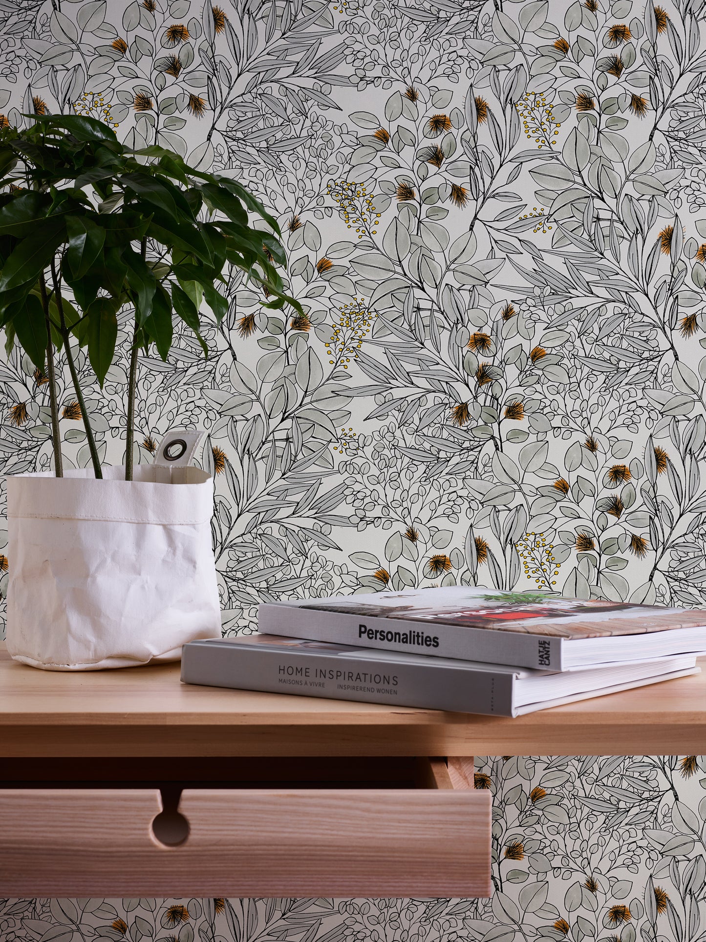 A.S. Création Blumen Tapete Grau 375343 Wandtapete Vliestapete Floral Vinyl