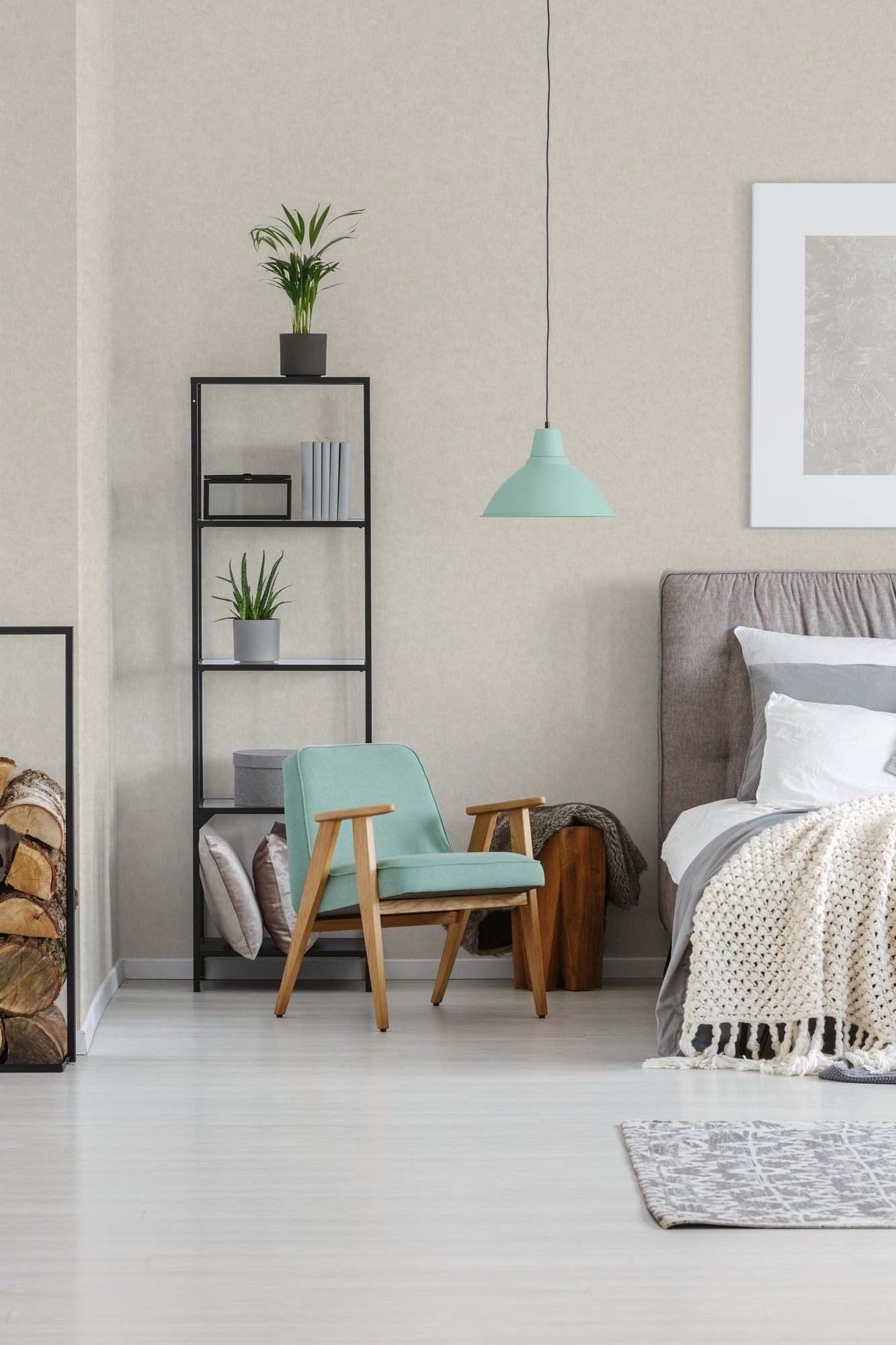 A.S. Création Unitapete Beige 375352 Wandtapete Vliestapete Floral Unis Vinyl