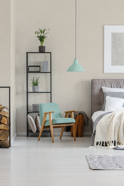 A.S. Création Unitapete Beige 375352 Wandtapete Vliestapete Floral Unis Vinyl