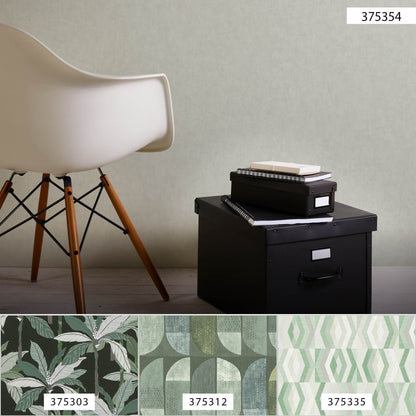 A.S. Création Unitapete Grau 375354 Wandtapete Vliestapete Floral Unis Vinyl