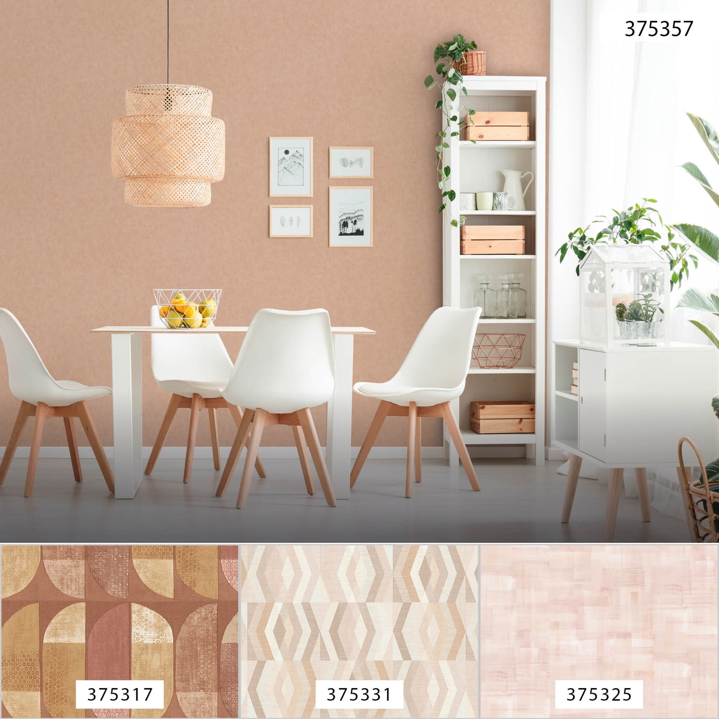 A.S. Création Unitapete Rosa 375357 Wandtapete Vliestapete Floral Unis Vinyl