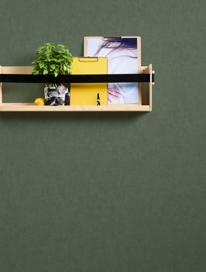 A.S. Création Unitapete Grün 375364 Wandtapete Vliestapete Floral Unis Vinyl