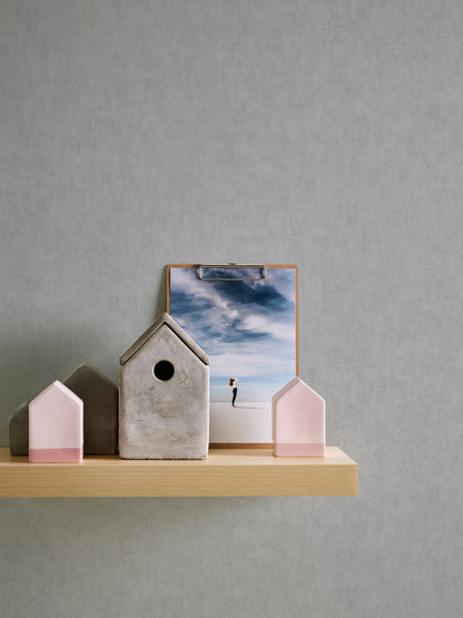 A.S. Création Unitapete Grau 375366 Wandtapete Vliestapete Floral Unis Vinyl