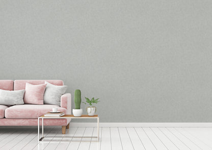 A.S. Création Unitapete Grau 375366 Wandtapete Vliestapete Floral Unis Vinyl