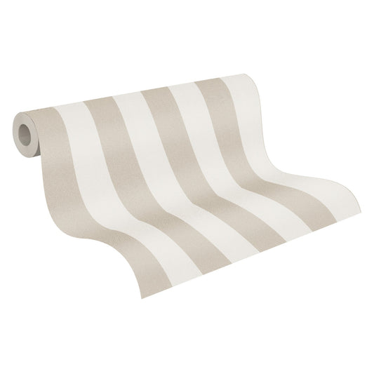 Streifentapete Beige Vliestapete 375543 Wandtapete A.S. Création Tapete