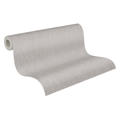 A.S. Création Uni Grau 375623 Wandtapete Vlies Satin Rolle Tapete VILLA