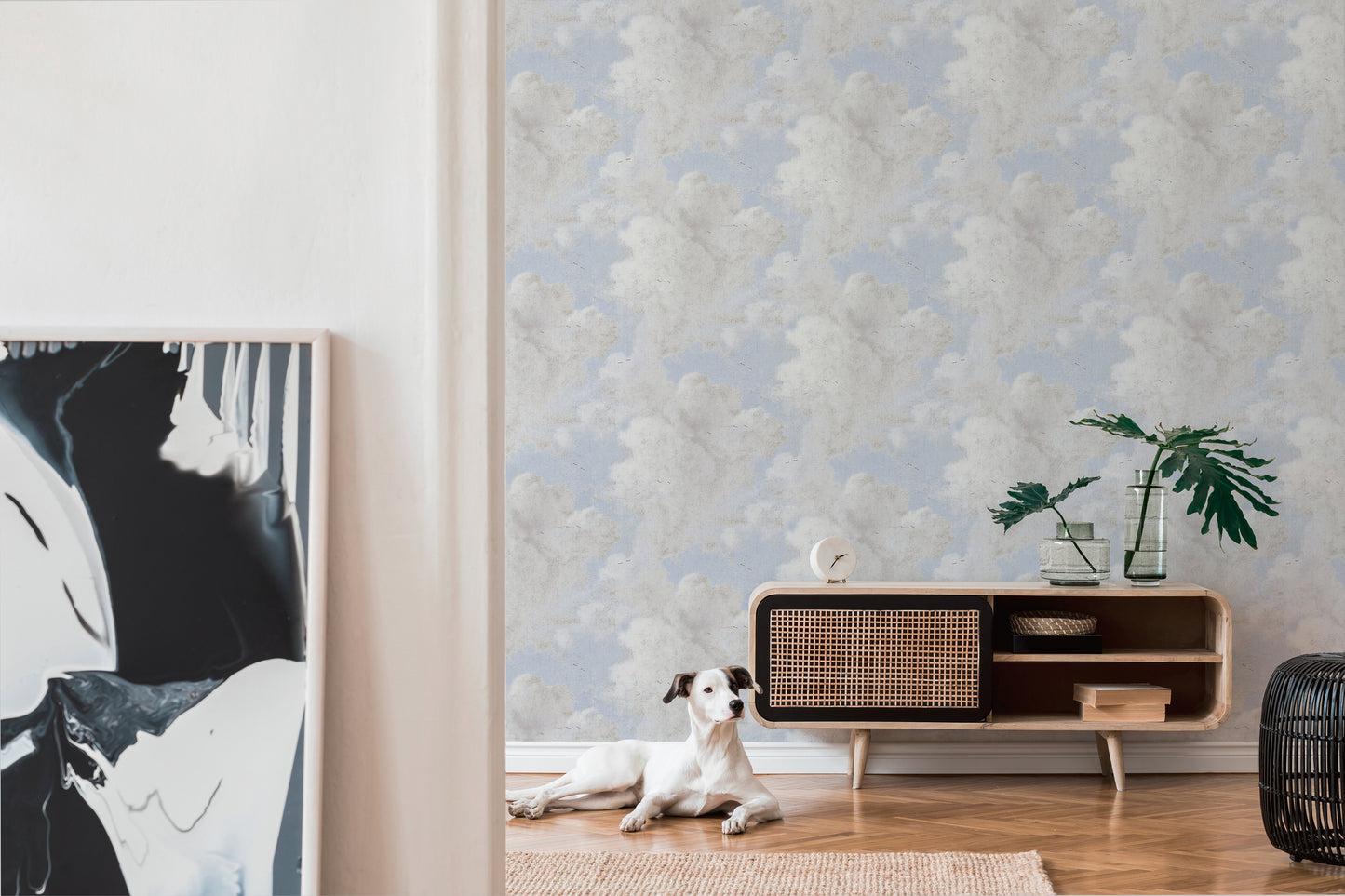 A.S. Création Vintagetapete Blau 376493 Wandtapete Vliestapete Landhaus Vinyl