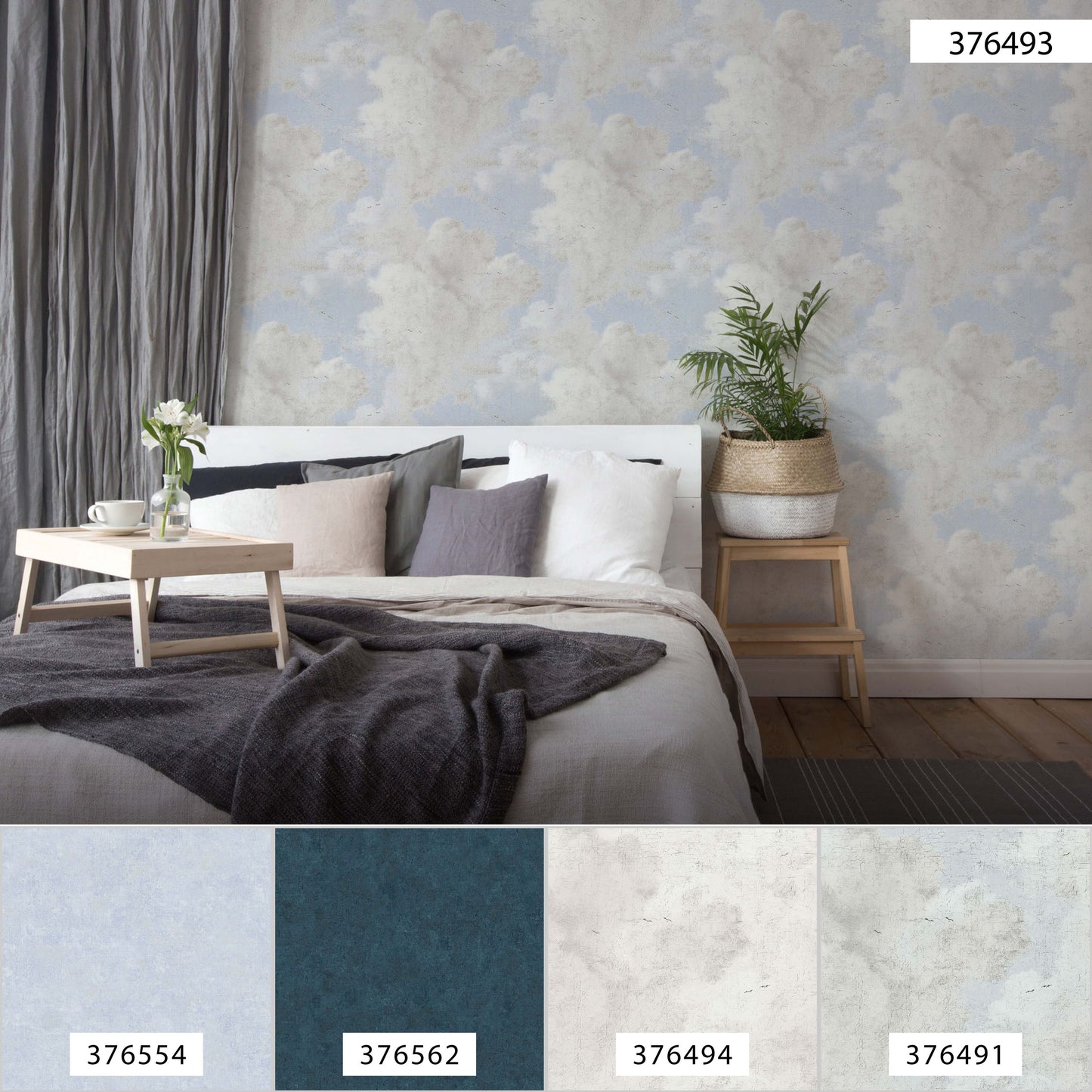 A.S. Création Vintagetapete Blau 376493 Wandtapete Vliestapete Landhaus Vinyl