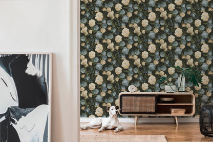 A.S. Création Blumen Tapete Blau 376502 Wandtapete Vliestapete Floral modern