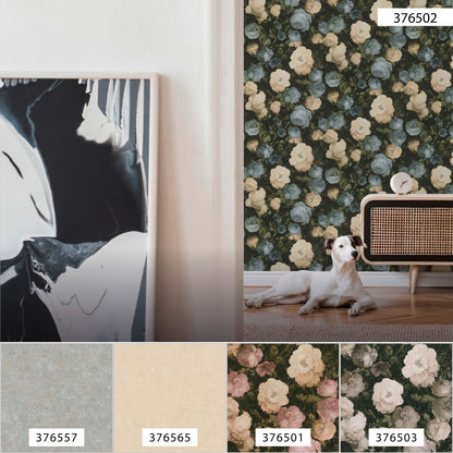 A.S. Création Blumen Tapete Blau 376502 Wandtapete Vliestapete Floral modern