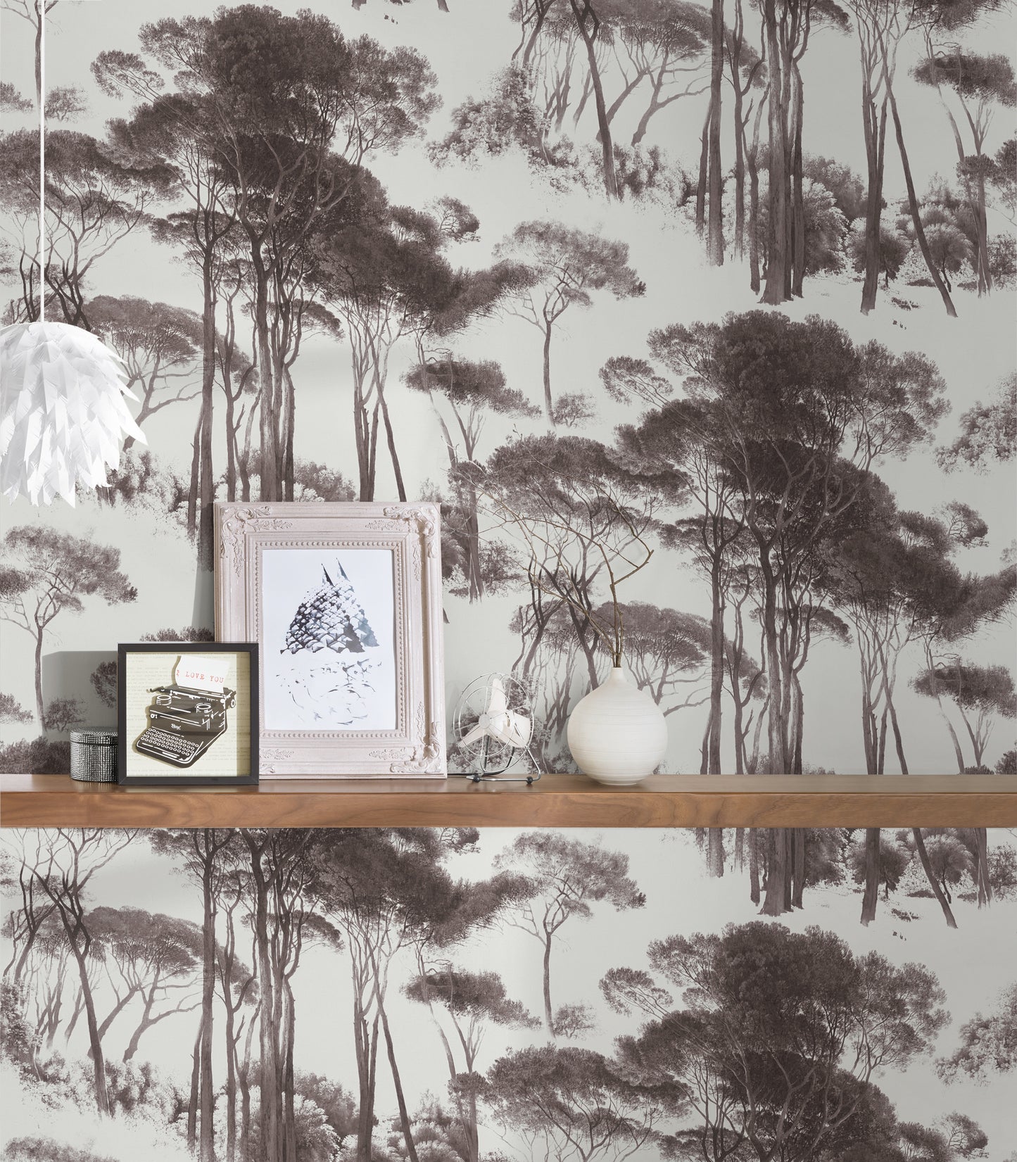 A.S. Création Waldtapete Schwarz 376511 Wandtapete Vliestapete Floral Vinyl