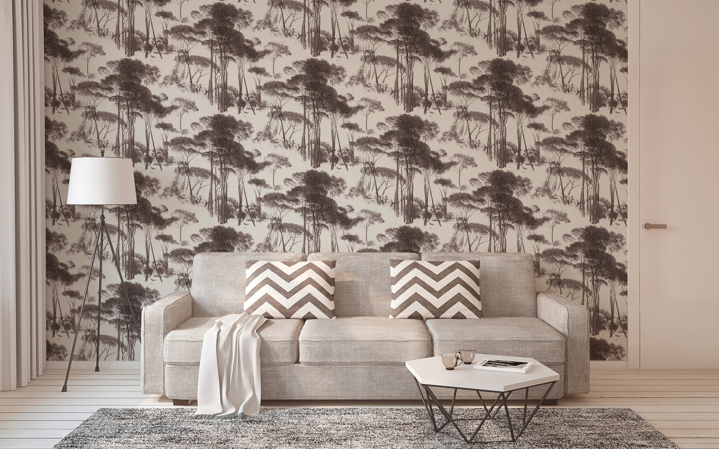 A.S. Création Waldtapete Schwarz 376511 Wandtapete Vliestapete Floral Vinyl